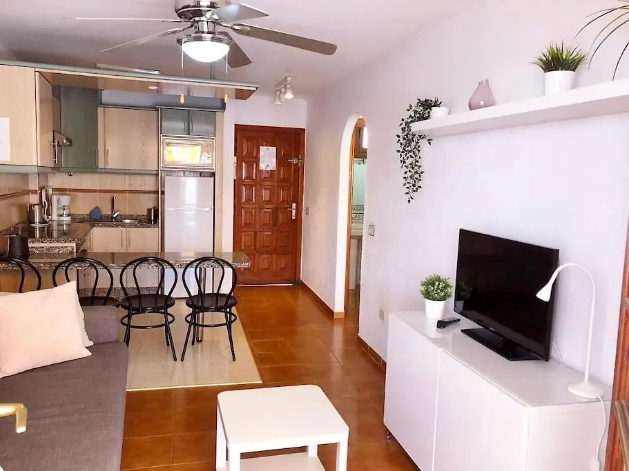 Apartamento Con Vistamar Y Piscina Climatizada En Garden City Playa Fanabe Spain