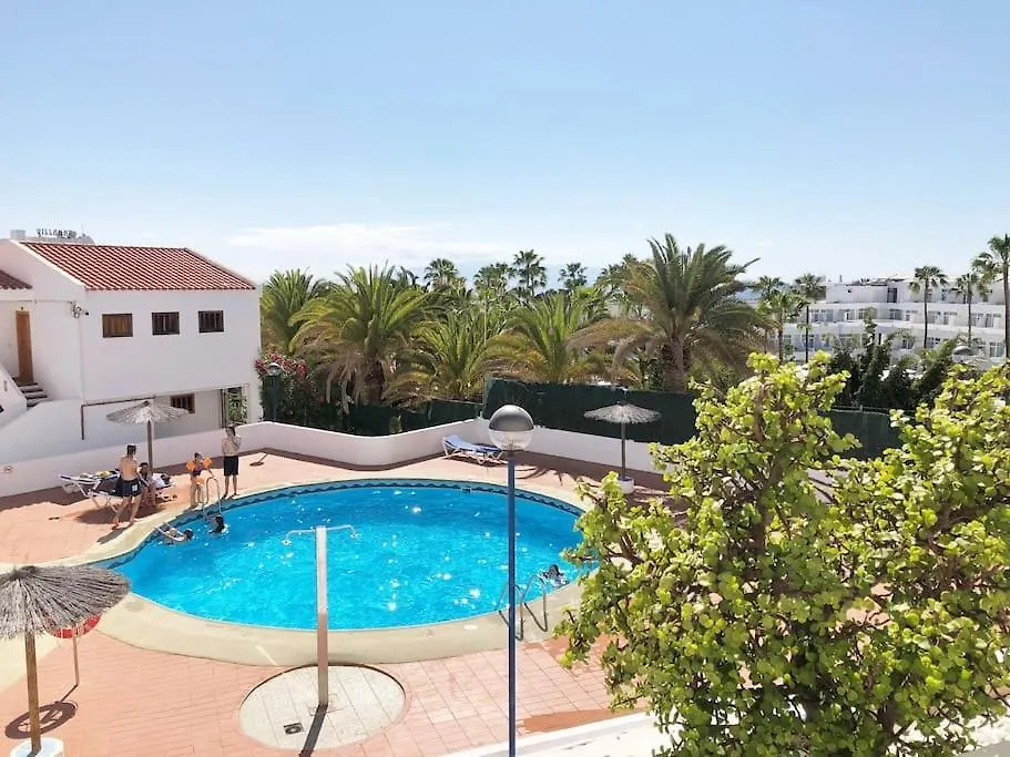 Apartamento Con Vistamar Y Piscina Climatizada En Garden City Playa Fanabe